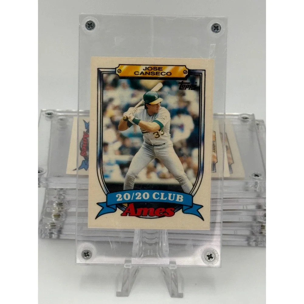 1989 Topps Ames 20/20 Club Jose Canseco #8 Oakland Athletics Baseball Card